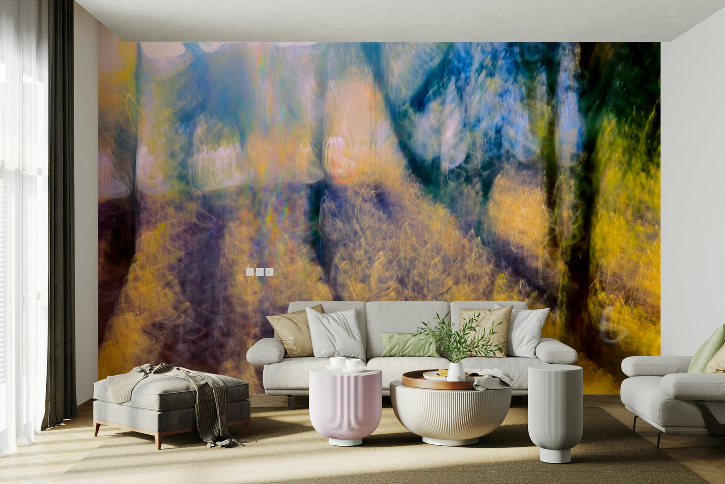 Soft focus landscape mural
