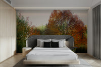 Colorful landscape wall wallpaper
