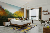 Subtle fall landscape wall decor
