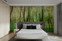 Gentle green tones wall mural
