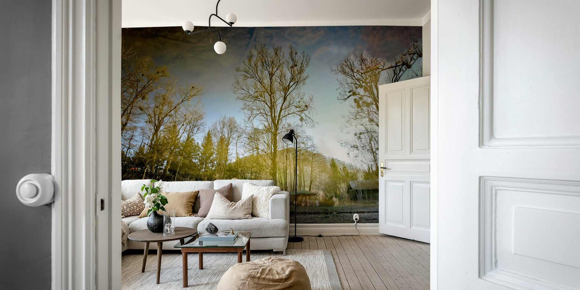 Serene landscape wallpaper for walls
