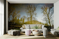 Quiet lake view wallpaper mural

