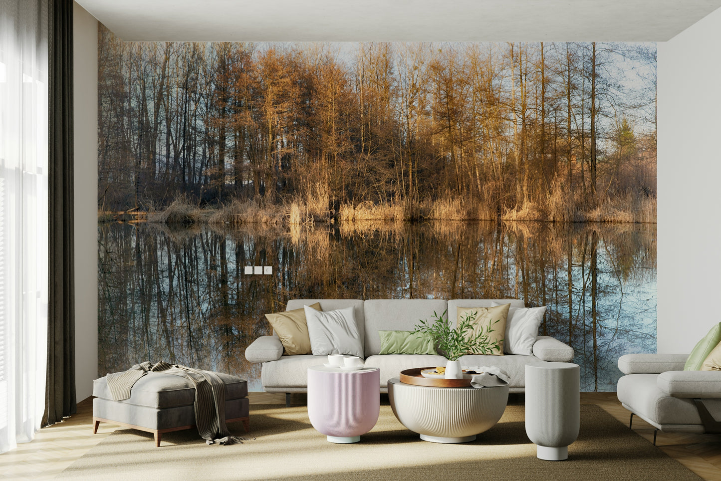 Natural symmetry wallpaper for walls
