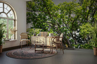 Organic leaf texture wall wallpaper
