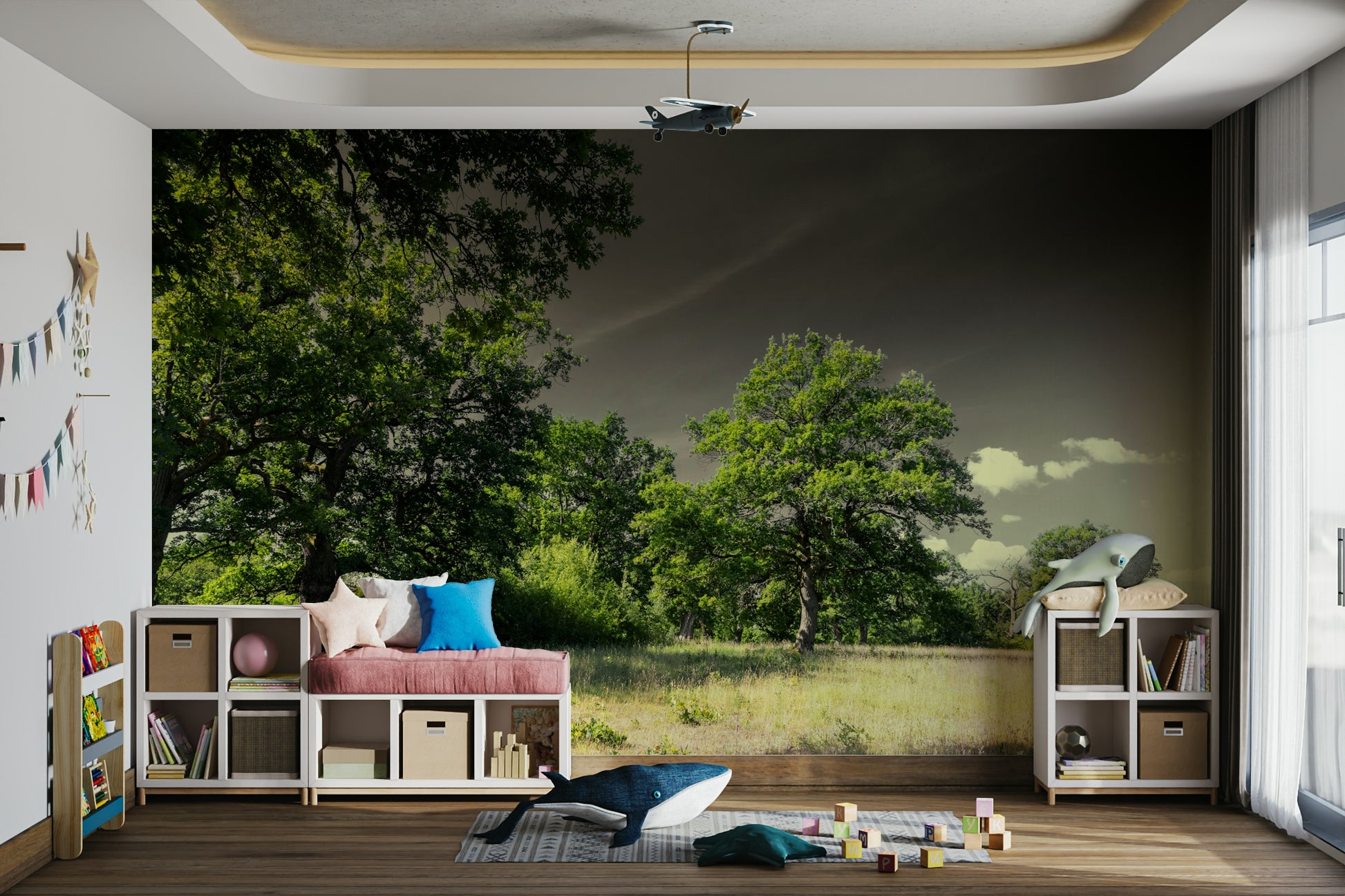 Calm landscape mural wallpaper
