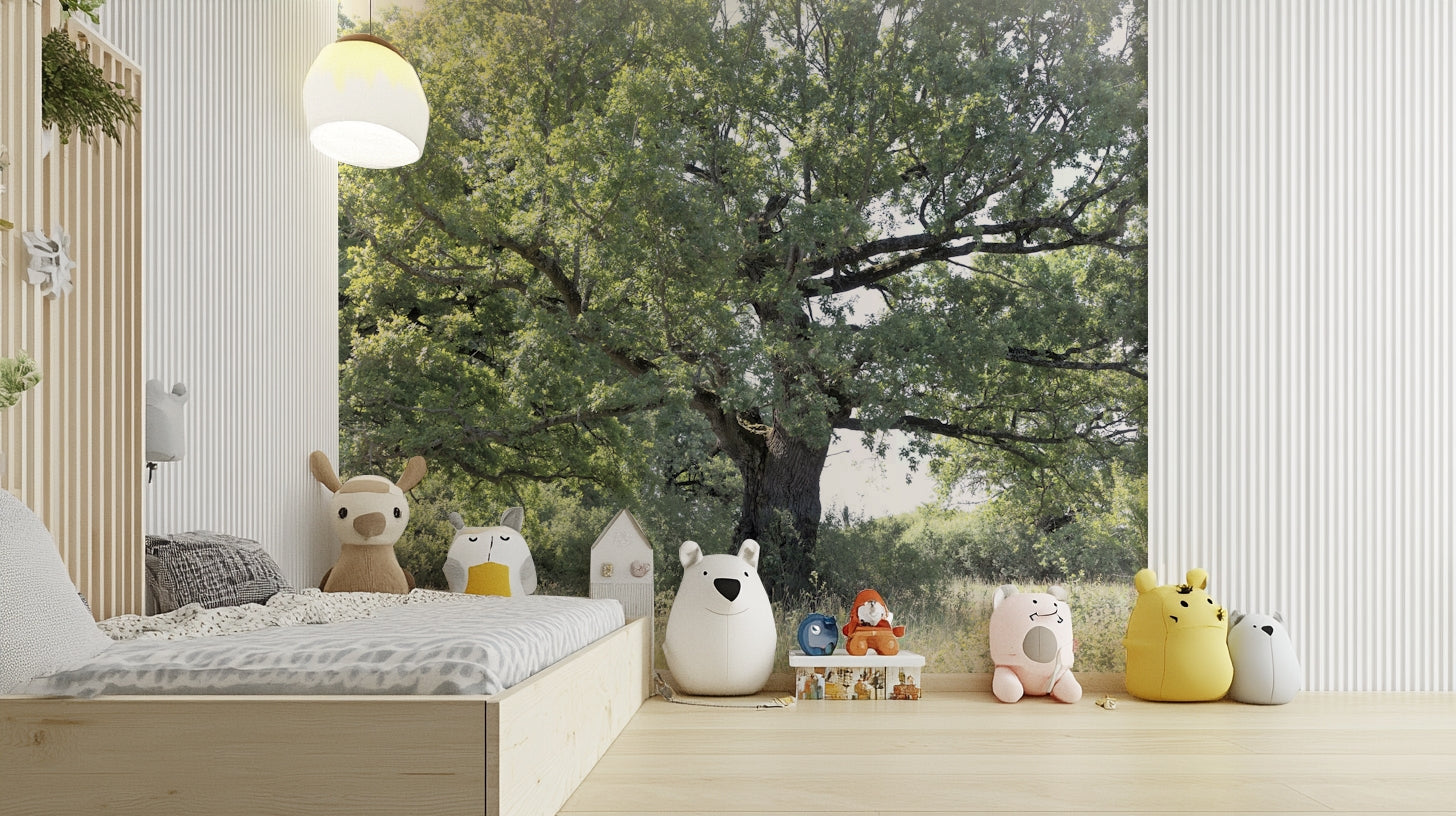 Natural foliage wall mural
