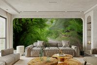 Soft forest road wallpaper for walls
