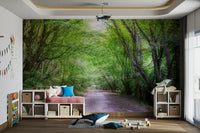 Restful outdoor mural for walls
