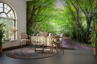 Serene greenery wallpaper for walls
