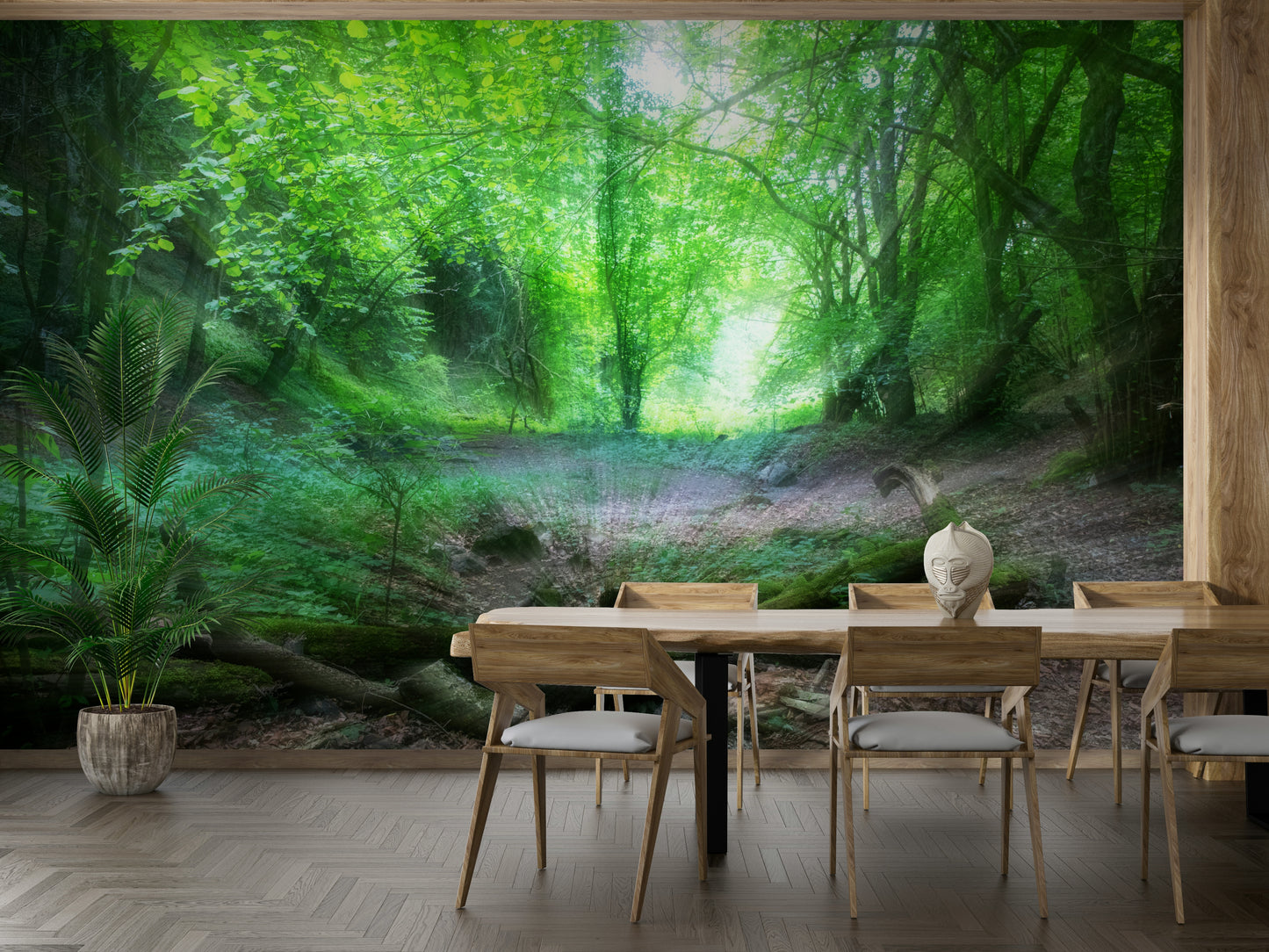 Green forest wallpaper for walls
