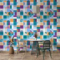 Colorful abstract tiles wallpaper

