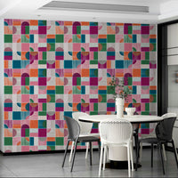 Playroom tile pattern wallpaper
