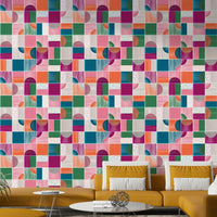 Colorful kid-friendly wall mural

