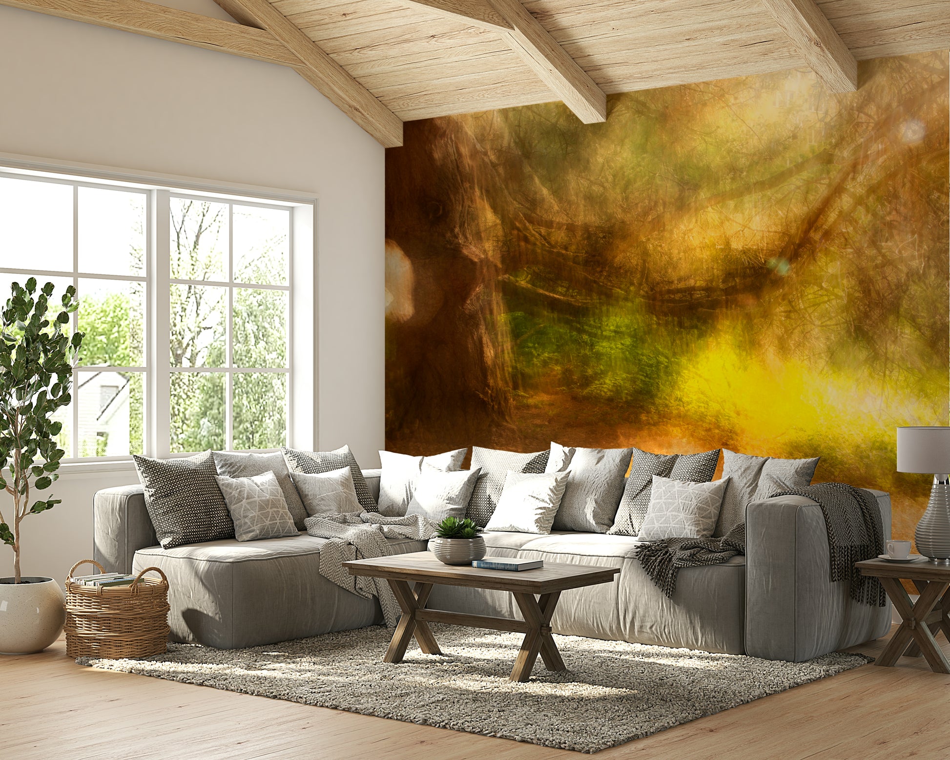 Atmospheric forest wallpaper
