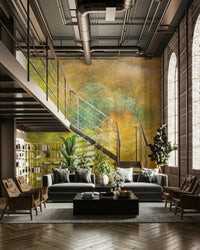 Nature-inspired abstract wall design
