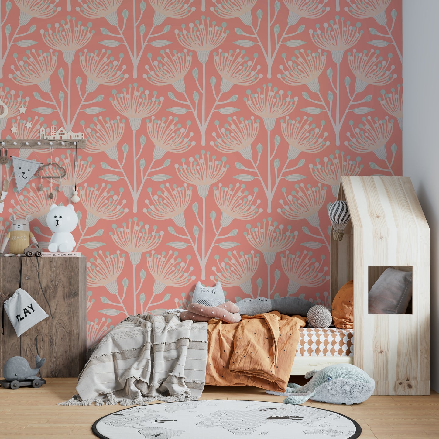 Artistic and serene botanical wallpaper.

