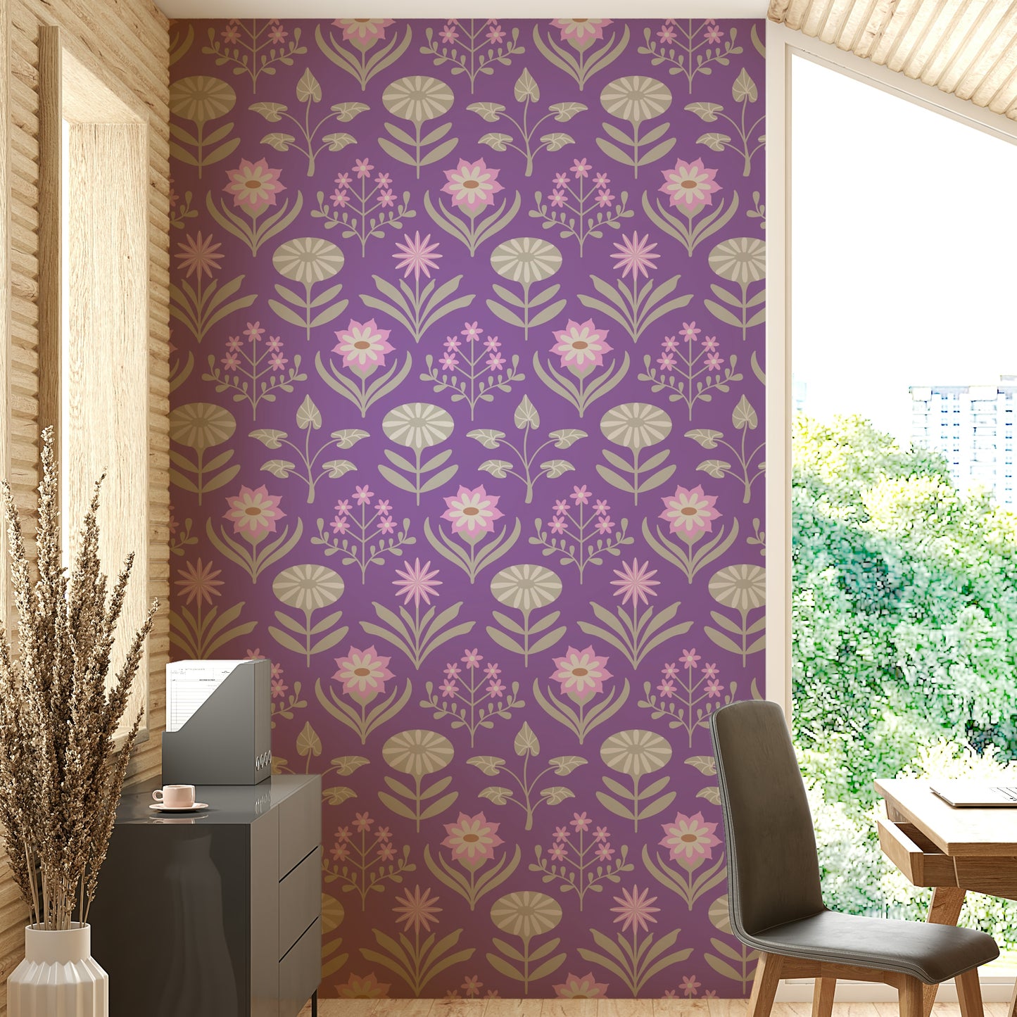 Charming and whimsical floral motifs.

