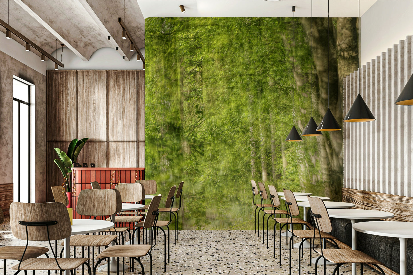 Calming and inviting natural landscape wallpaper.

