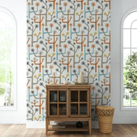 Mid-century modern geometric pattern.

