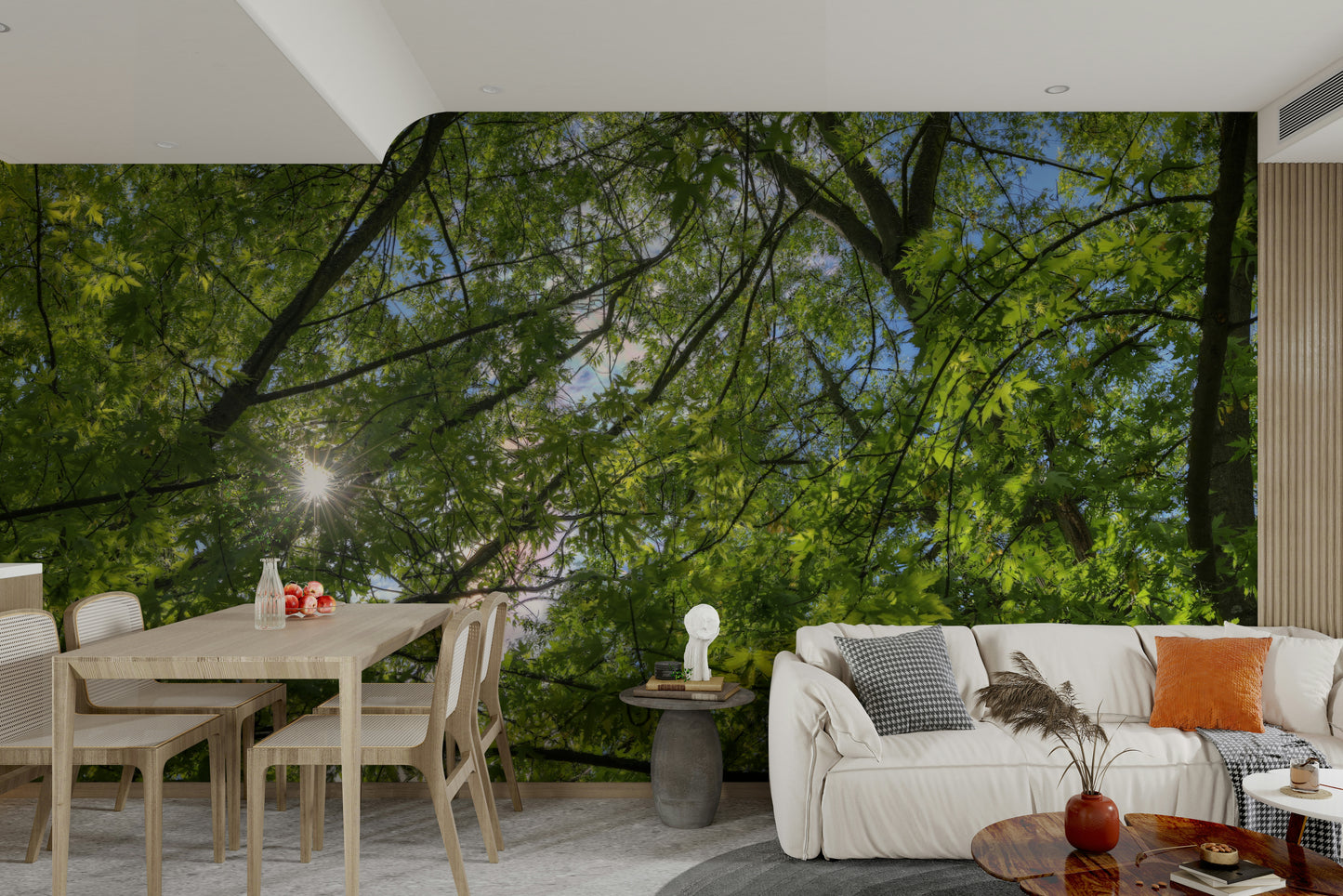 Wall decor evoking peace and outdoor beauty.

