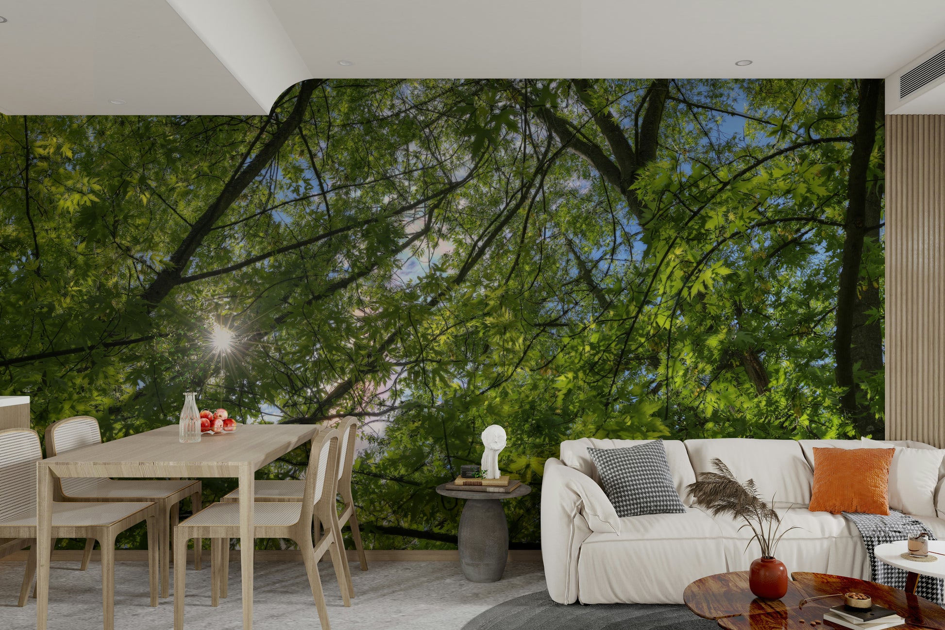 Wall decor evoking peace and outdoor beauty.

