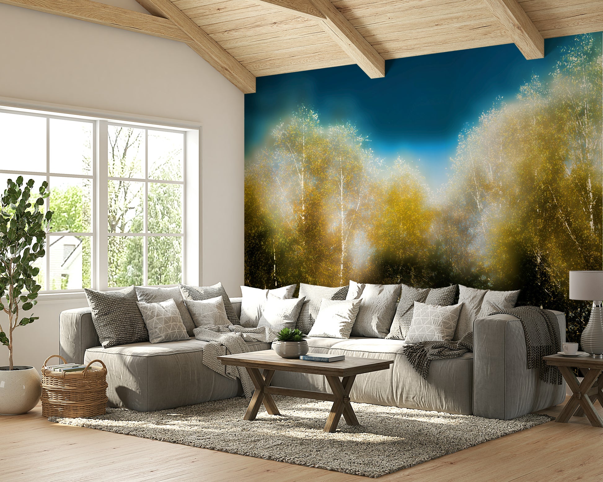 Inviting and expansive outdoor feel.

