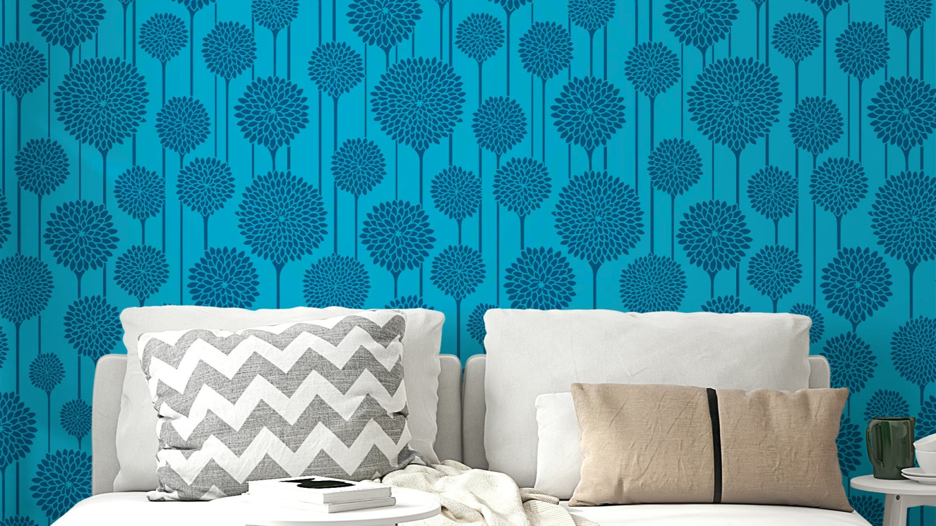 Seamless pattern for wall application.

