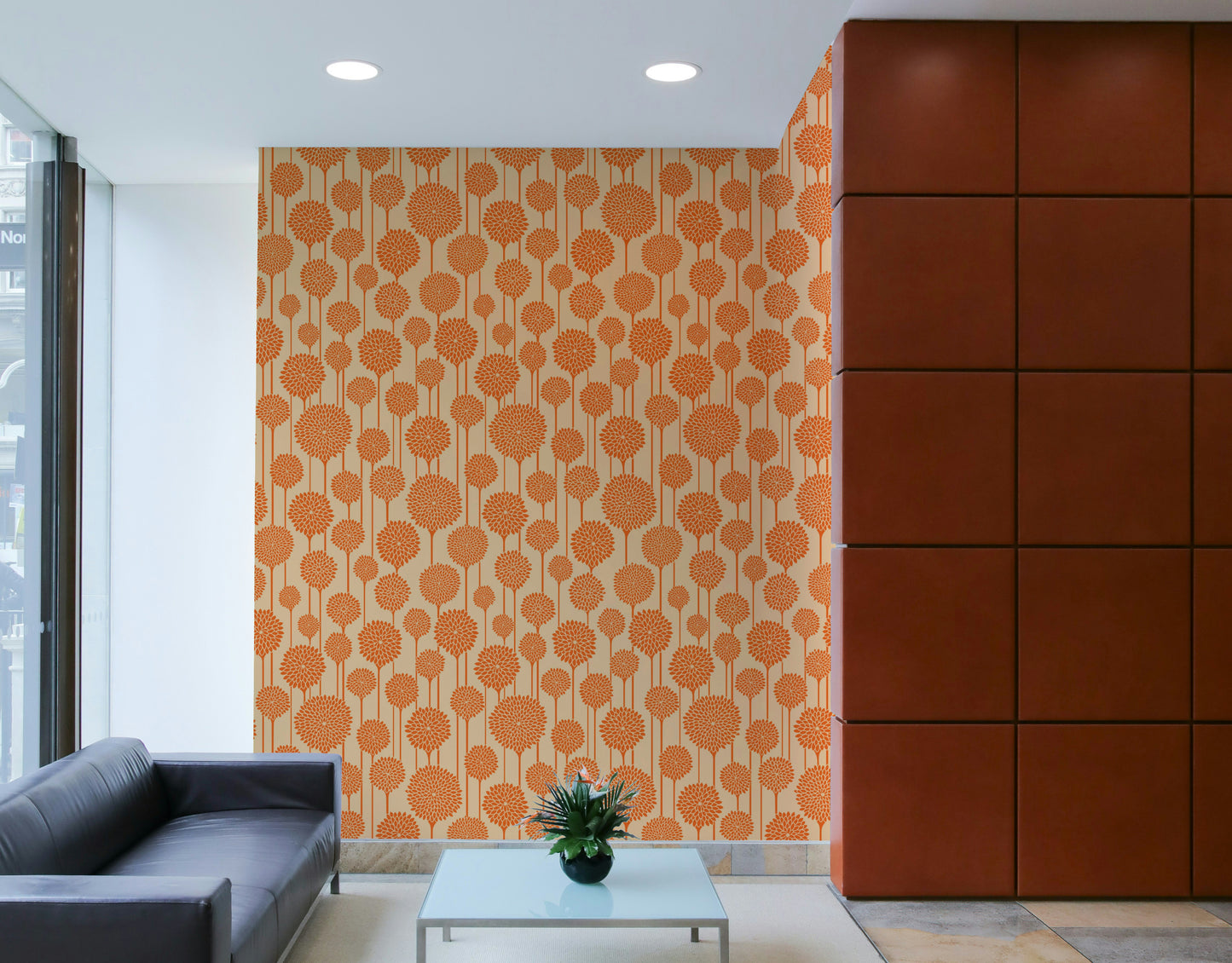 Seamless pattern for wall application.

