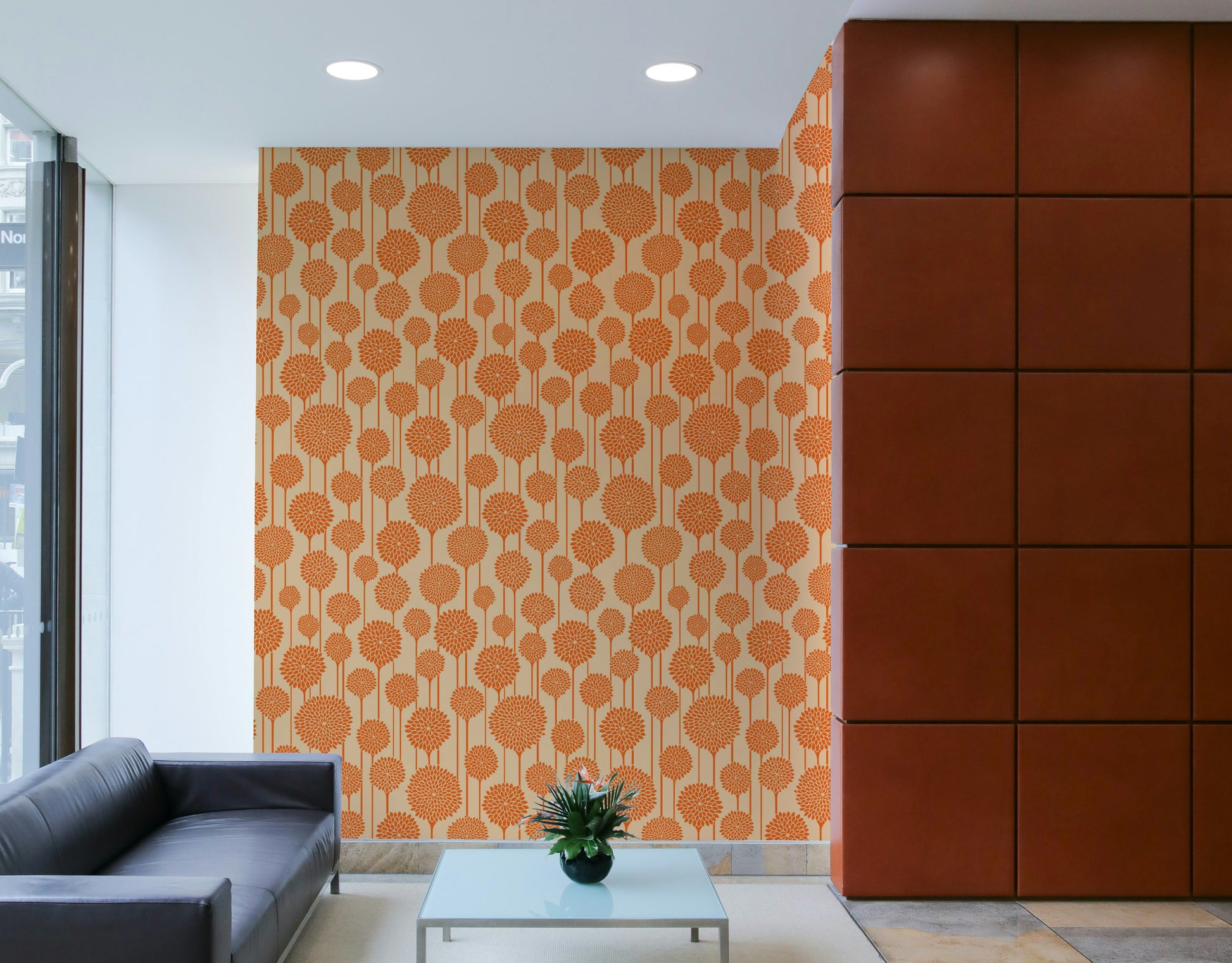 Seamless pattern for wall application.

