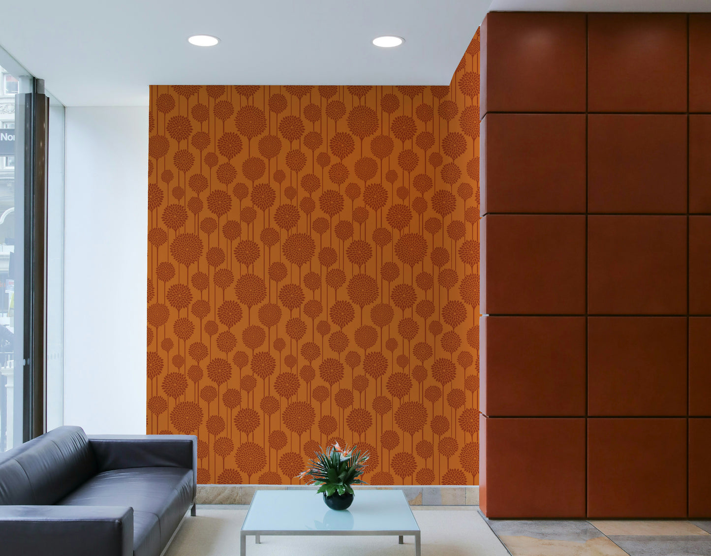 Seamless pattern for wall application.

