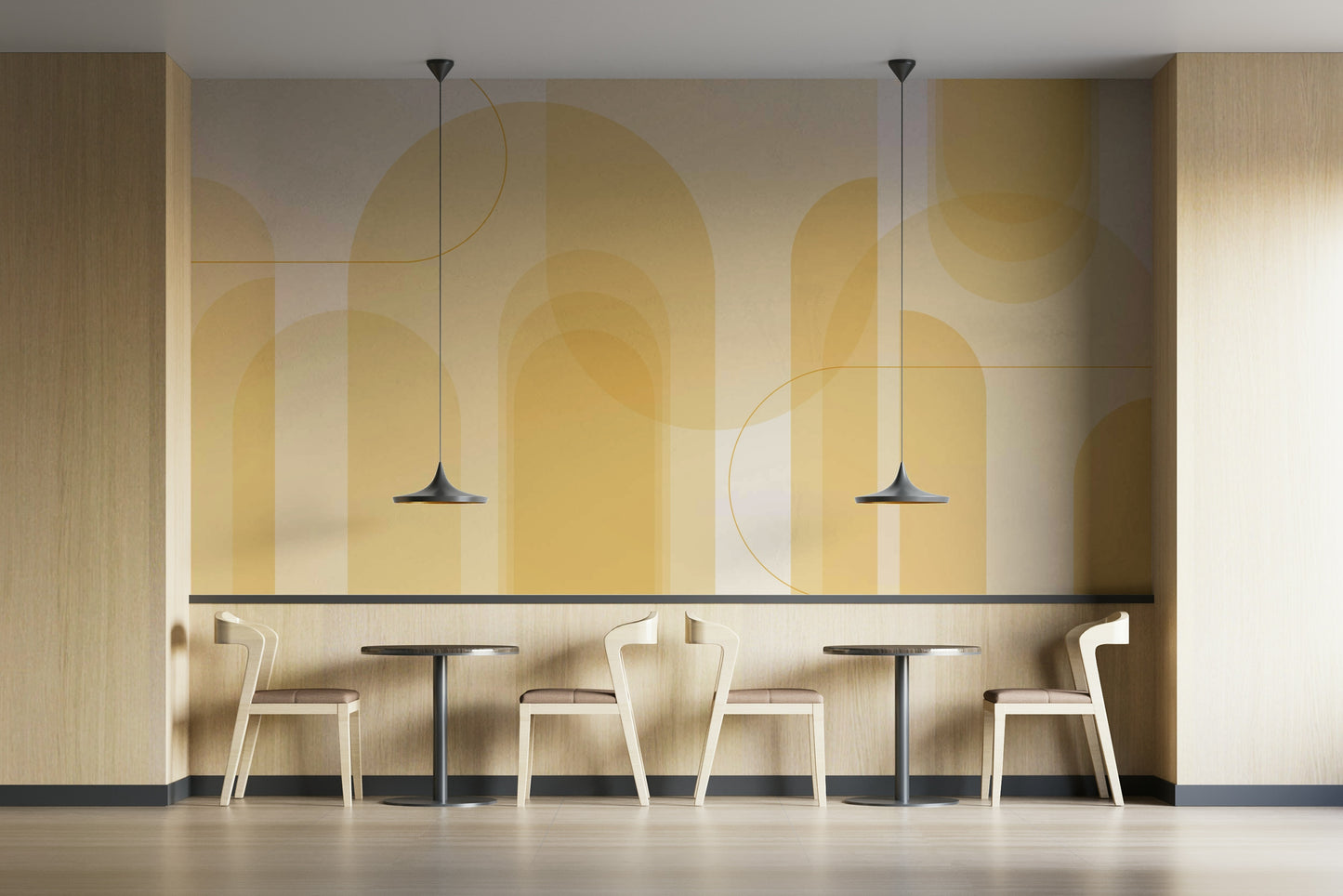 Smooth color transitions without harsh lines.

