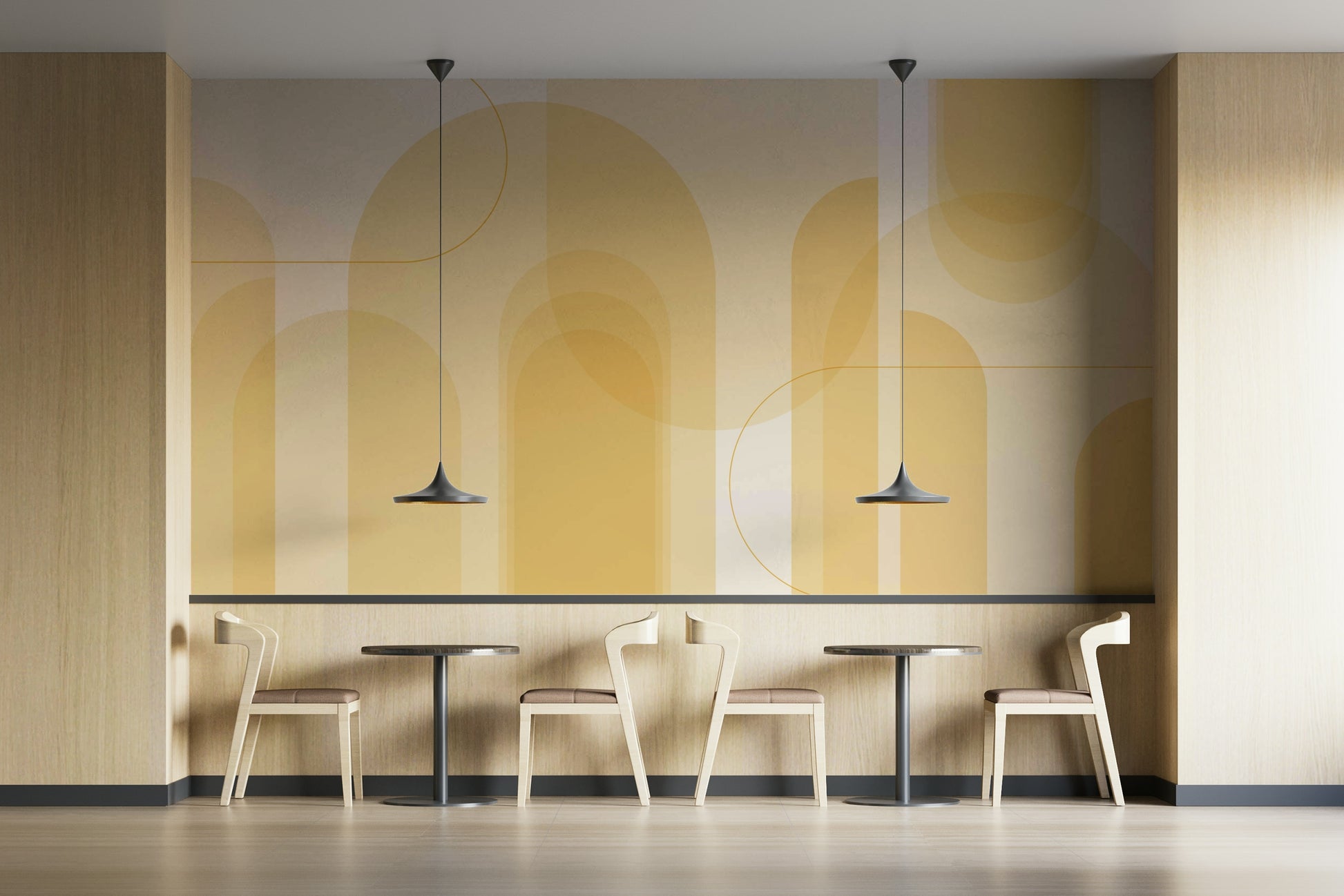 Smooth color transitions without harsh lines.

