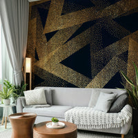 Dark Dancers Wall Mural on a dark wall.

