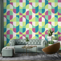 Crisp lines and defined forms in the wallpaper.

