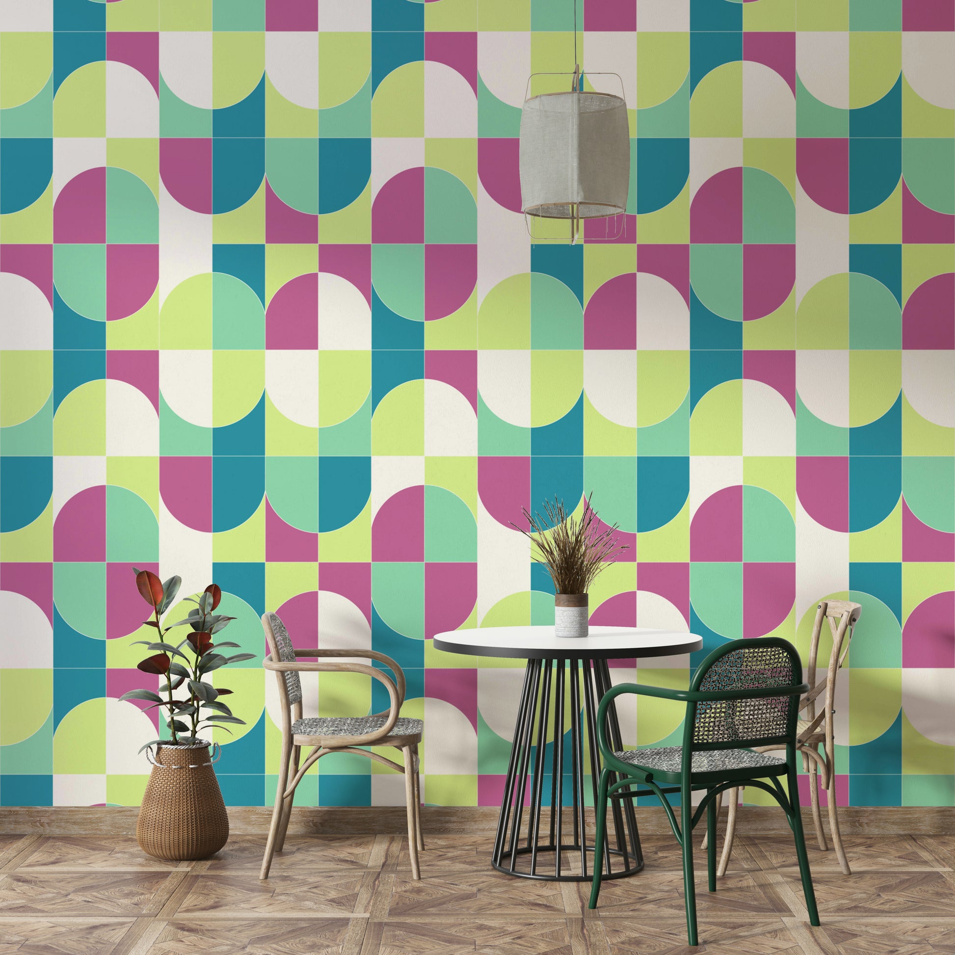 Ideal wallpaper for an accent wall, living room, or office.

