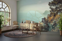 High-angle view of the Gulf of Naples.

