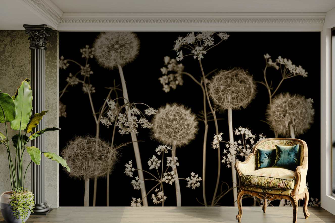 Subtle and elegant floral design.

