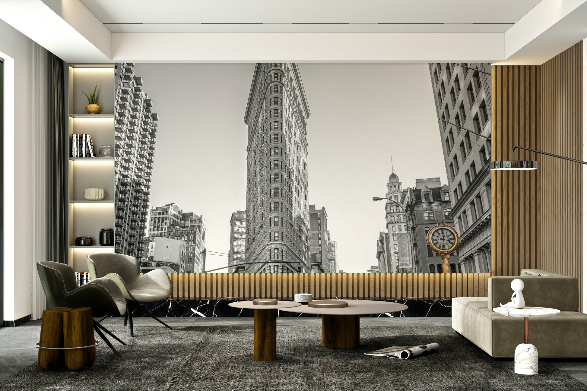 Iconic Flatiron Building in New York City.

