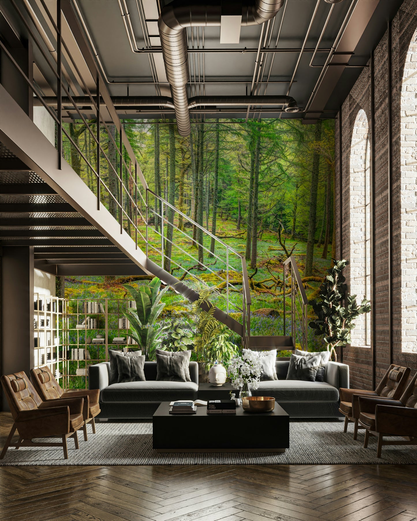 High-resolution image of a woodland.

