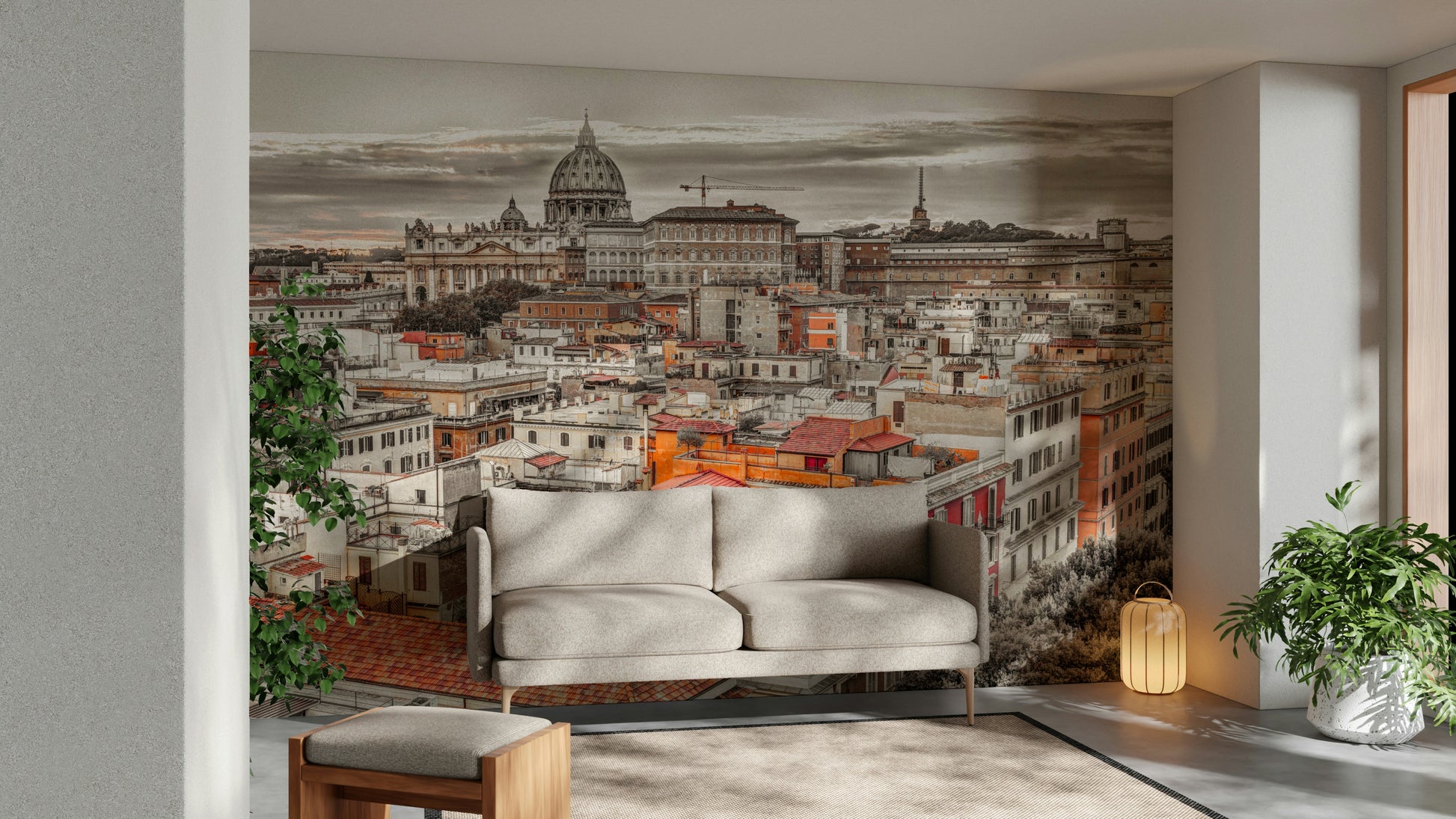 Detailed depiction of the cityscape.

