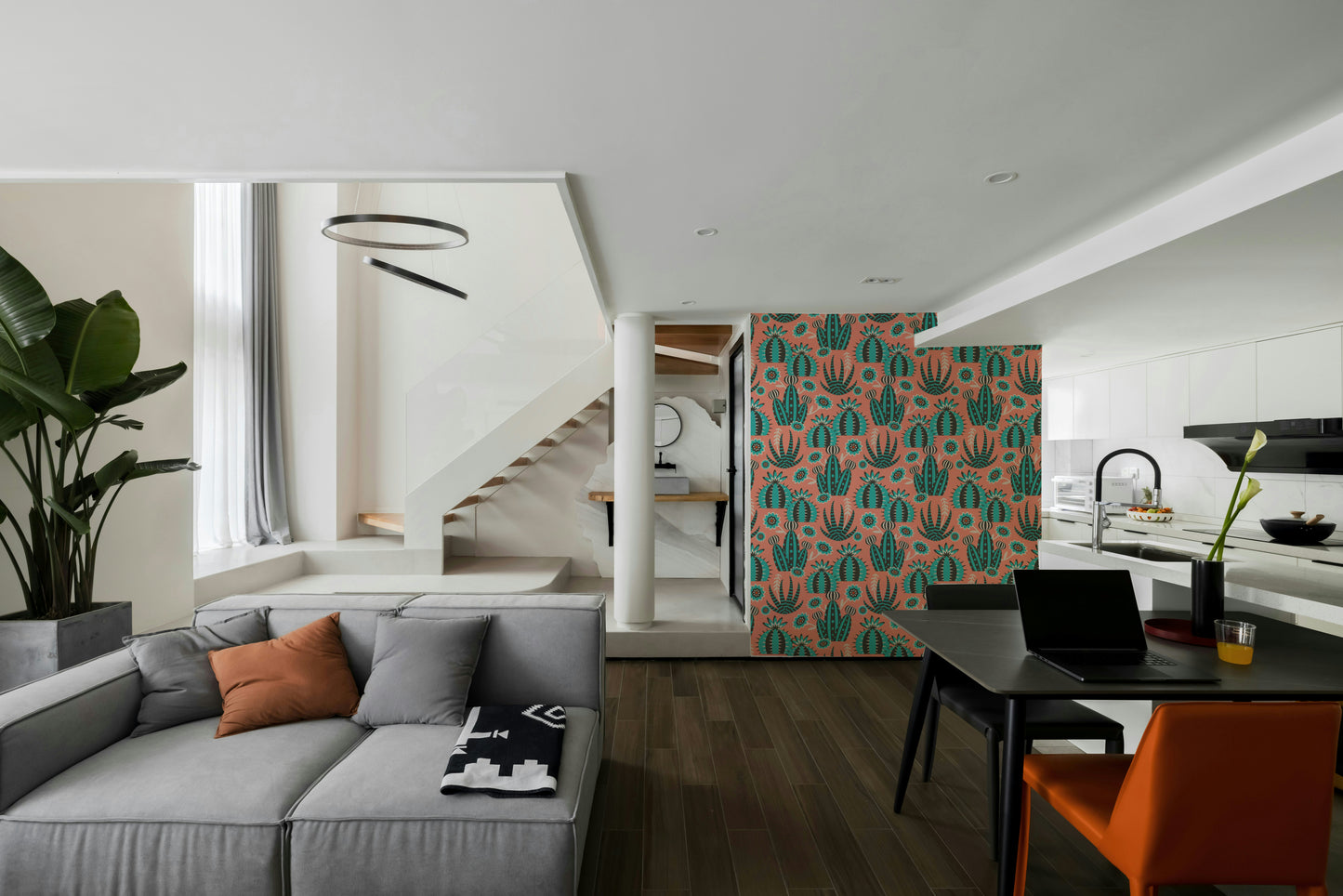 Bold colors with charming contrast.

