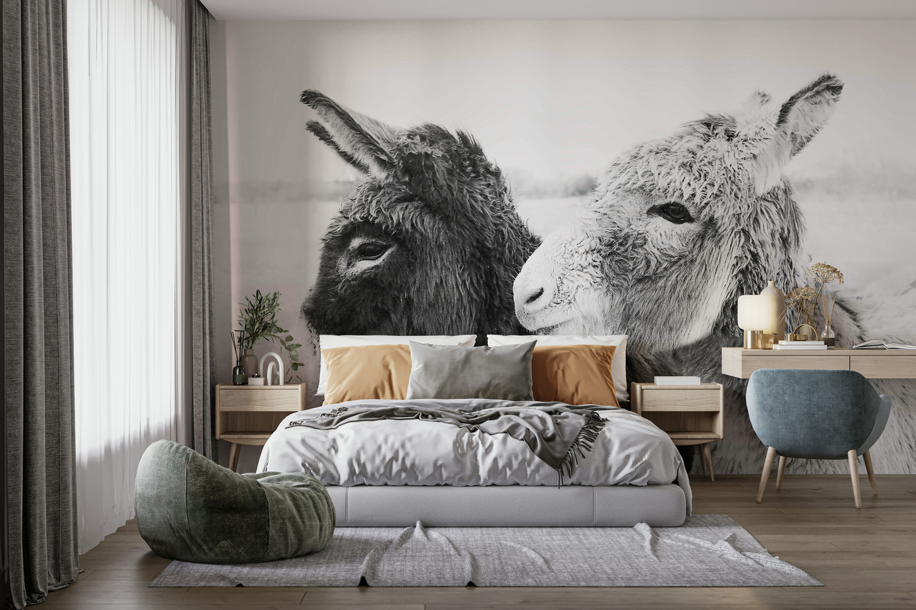 Donkey Love Wall Mural