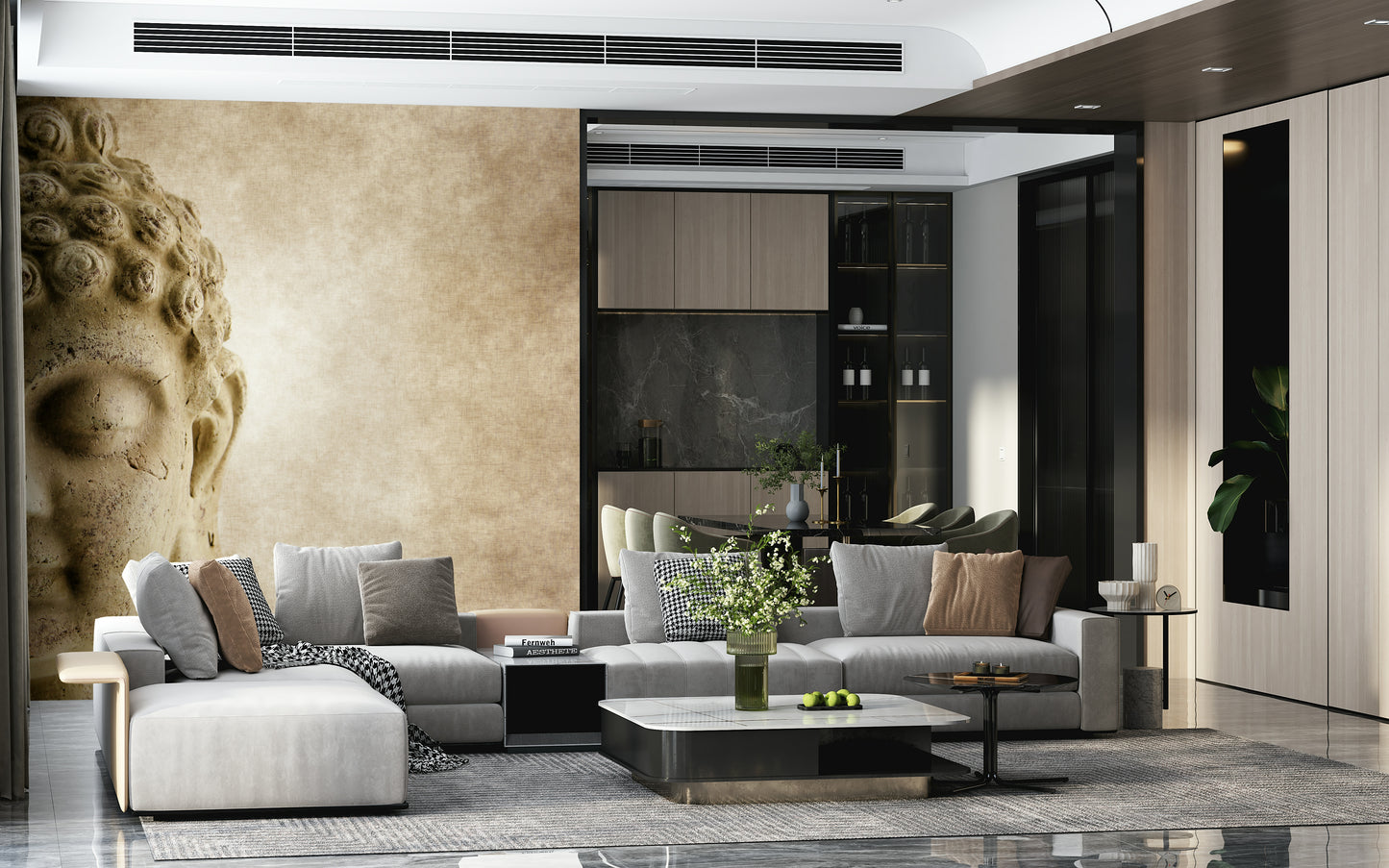 Buddha's Grace Wall Mural