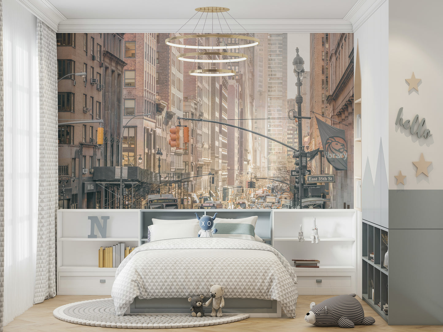 Iconic yellow taxis in traffic.

