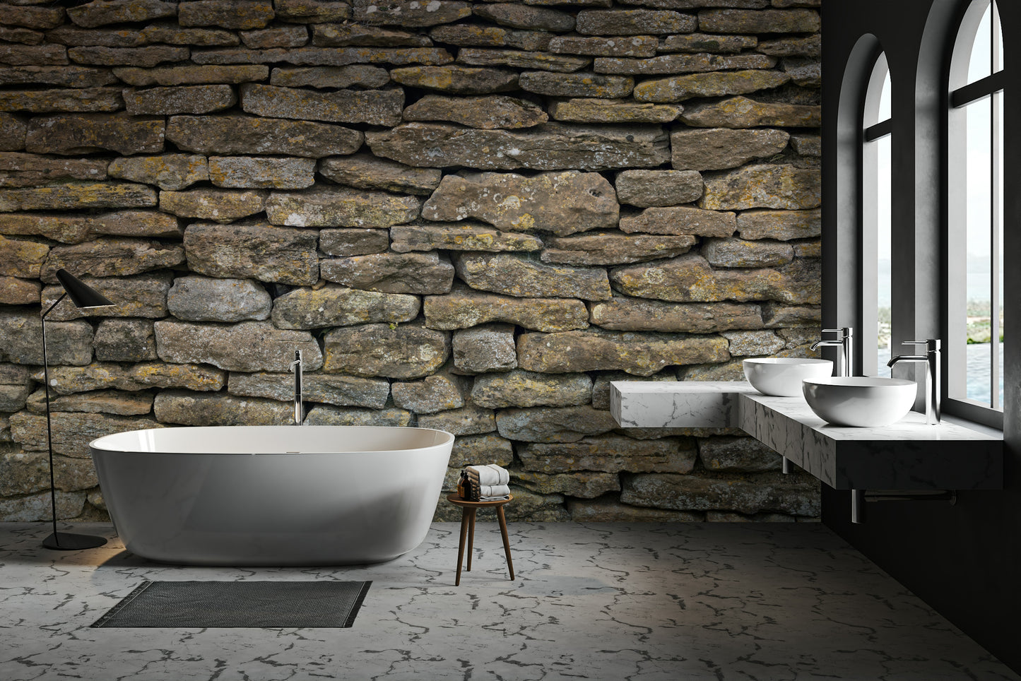 Inviting and grounded aesthetic.

