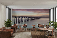 Peaceful grandeur of the bridge.

