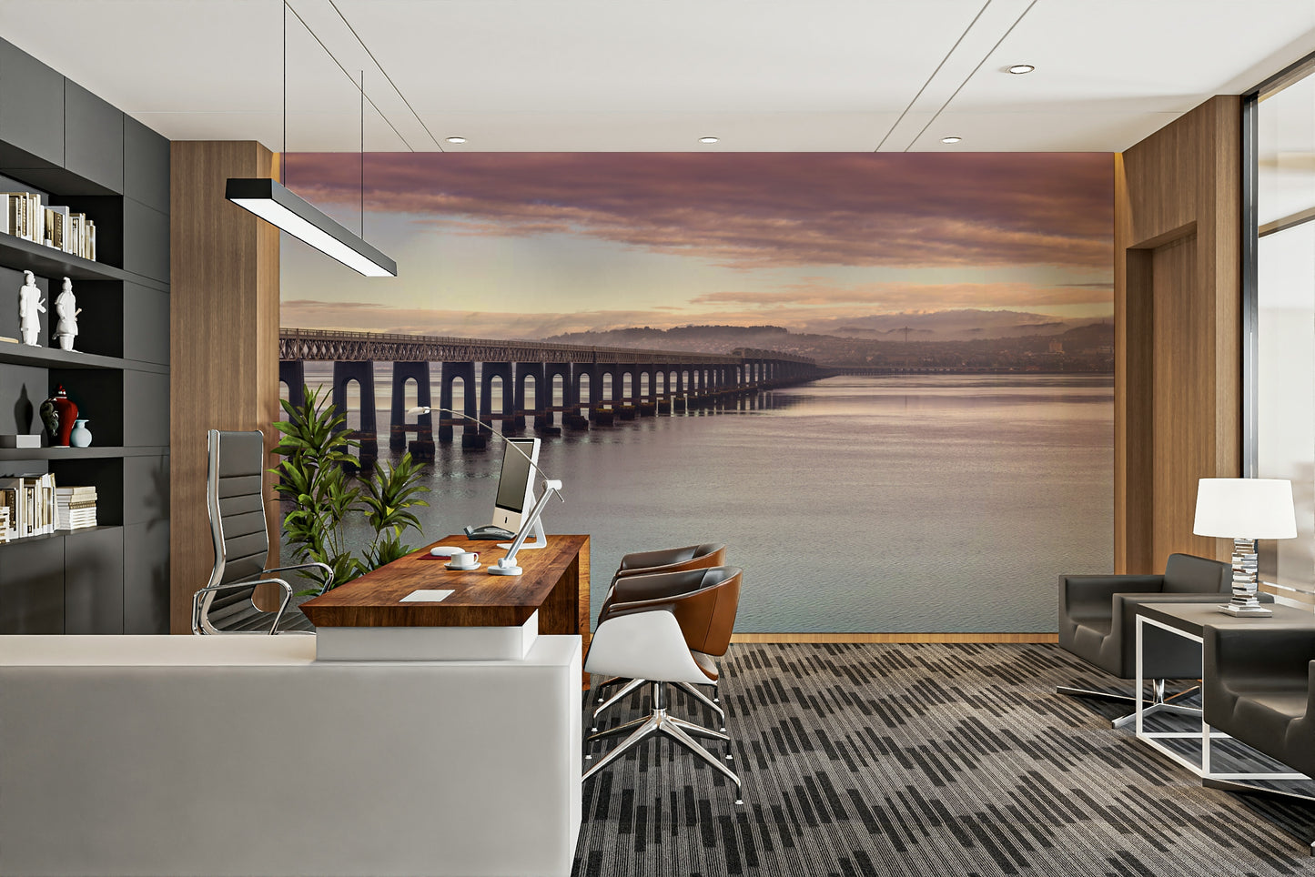 Gentle hues of sky and water.

