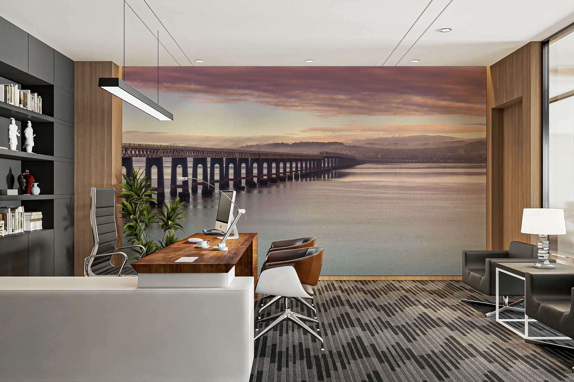 Gentle hues of sky and water.

