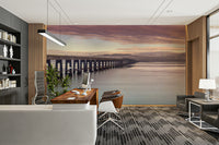 Gentle hues of sky and water.

