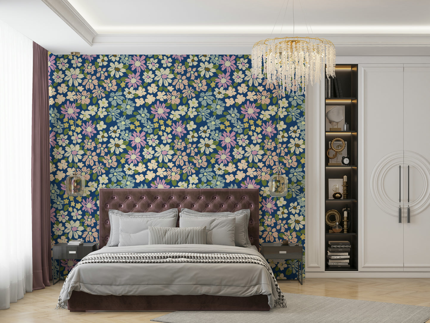Seamless pattern for wall application.

